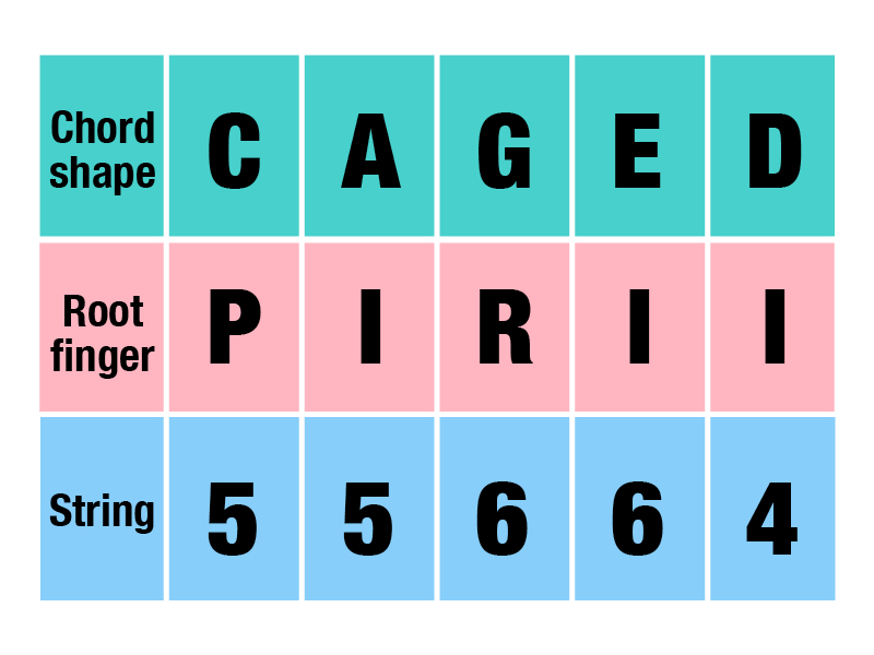 CAGED PIRII system chart diagram