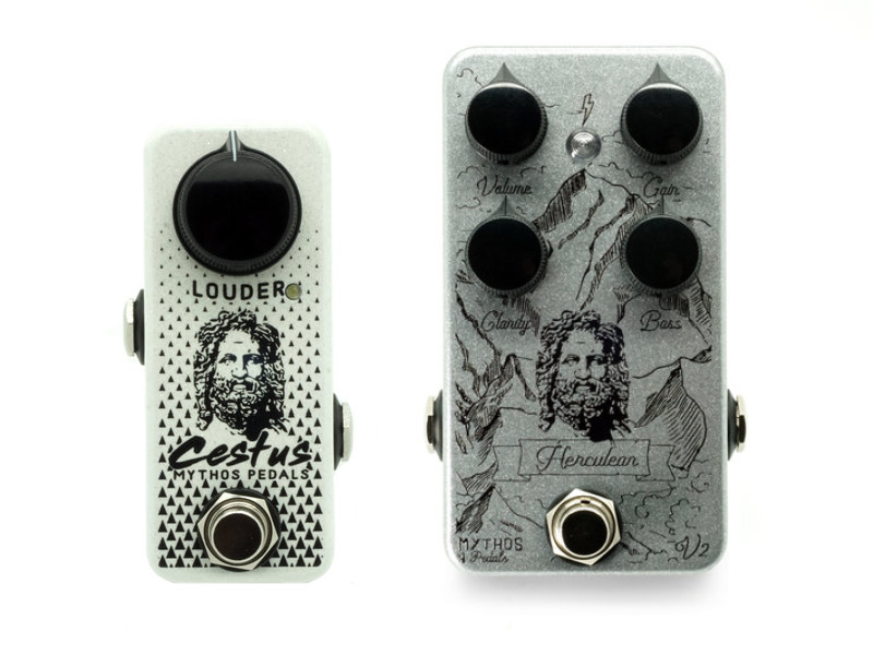 Mythos Pedals Cestus (left) and Herculean V2 (right)