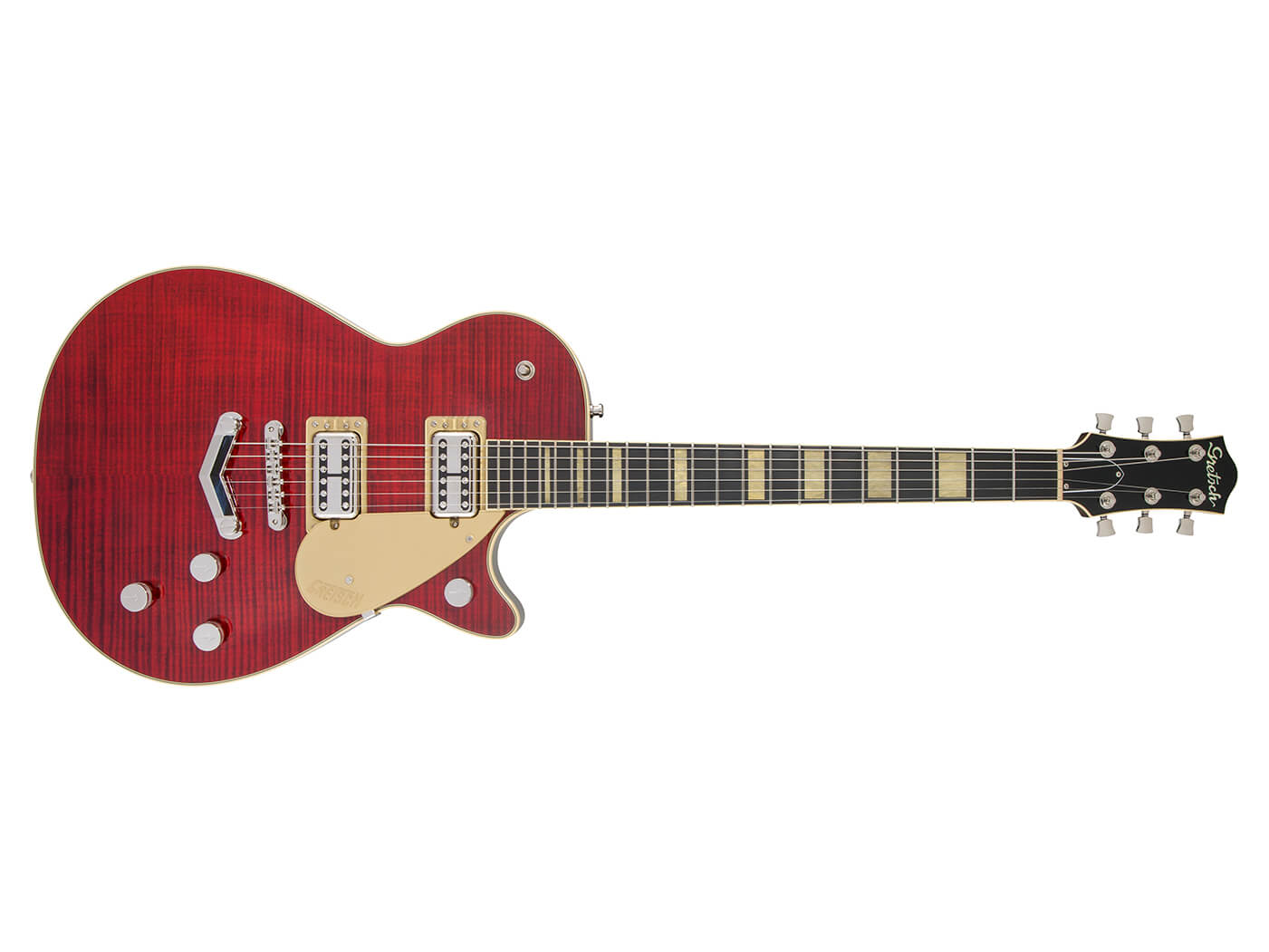 The Gretsch G6228FM Players Edition Jet in Crimson Stain