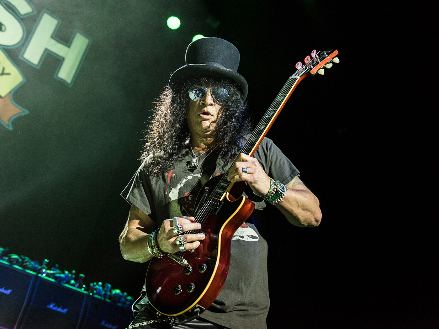 Interview Slash Apollo live playing upright