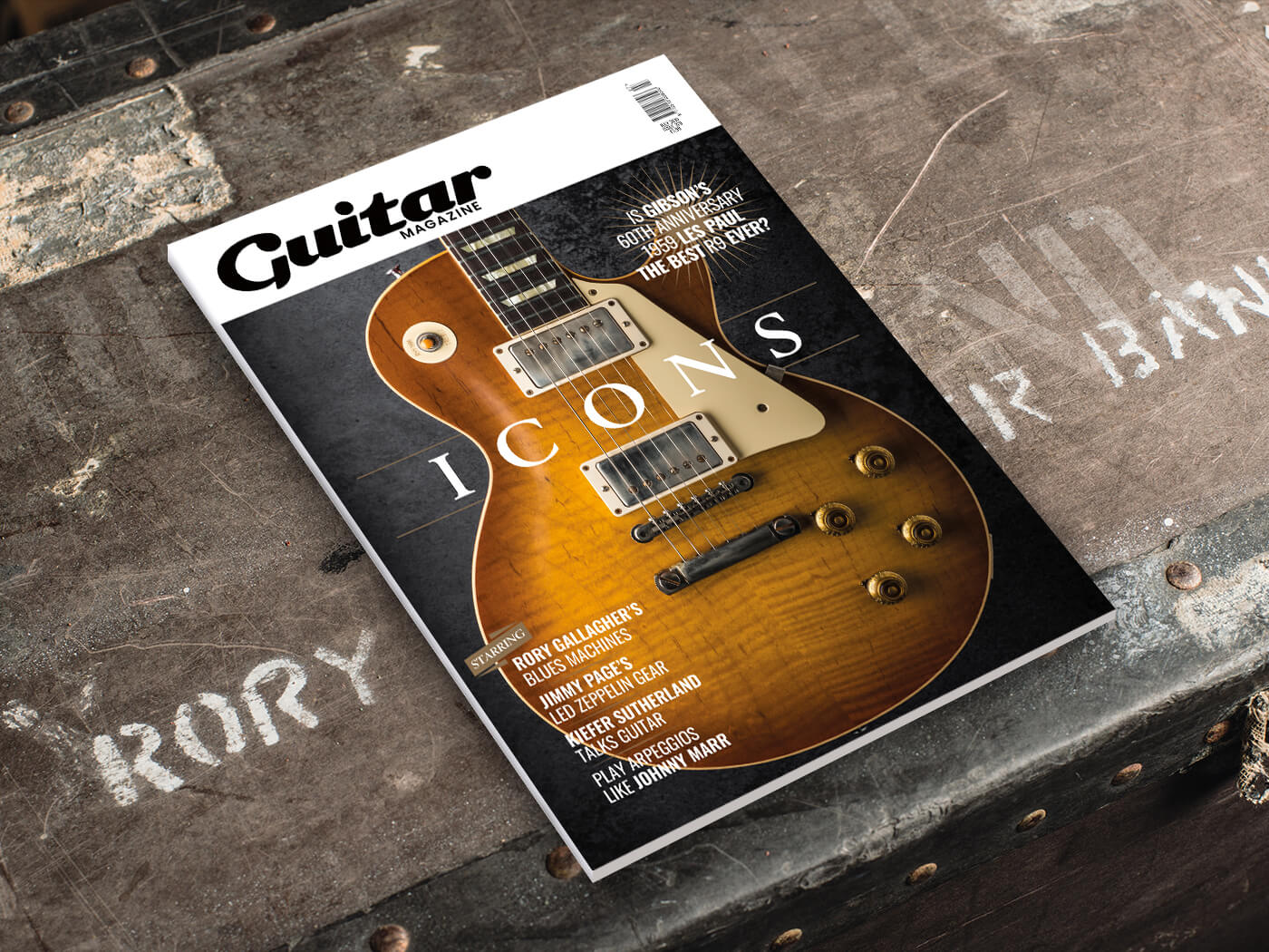 guitar magazine july issue rory gallagher gibson les paul 1959 standard