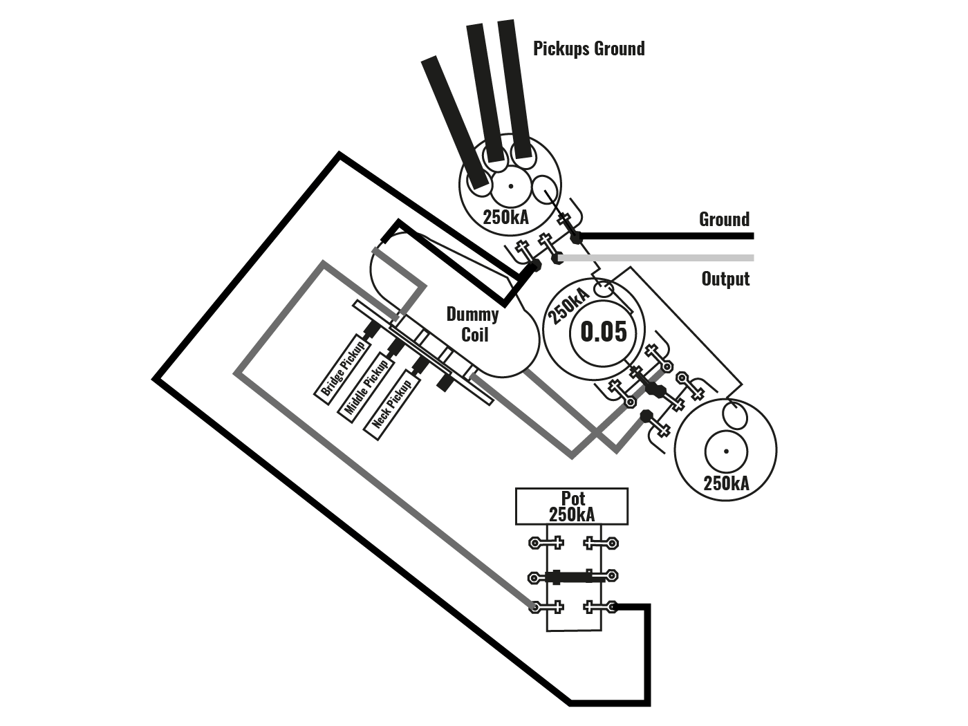 stratocaster dummy coil circuitry wiring diagram