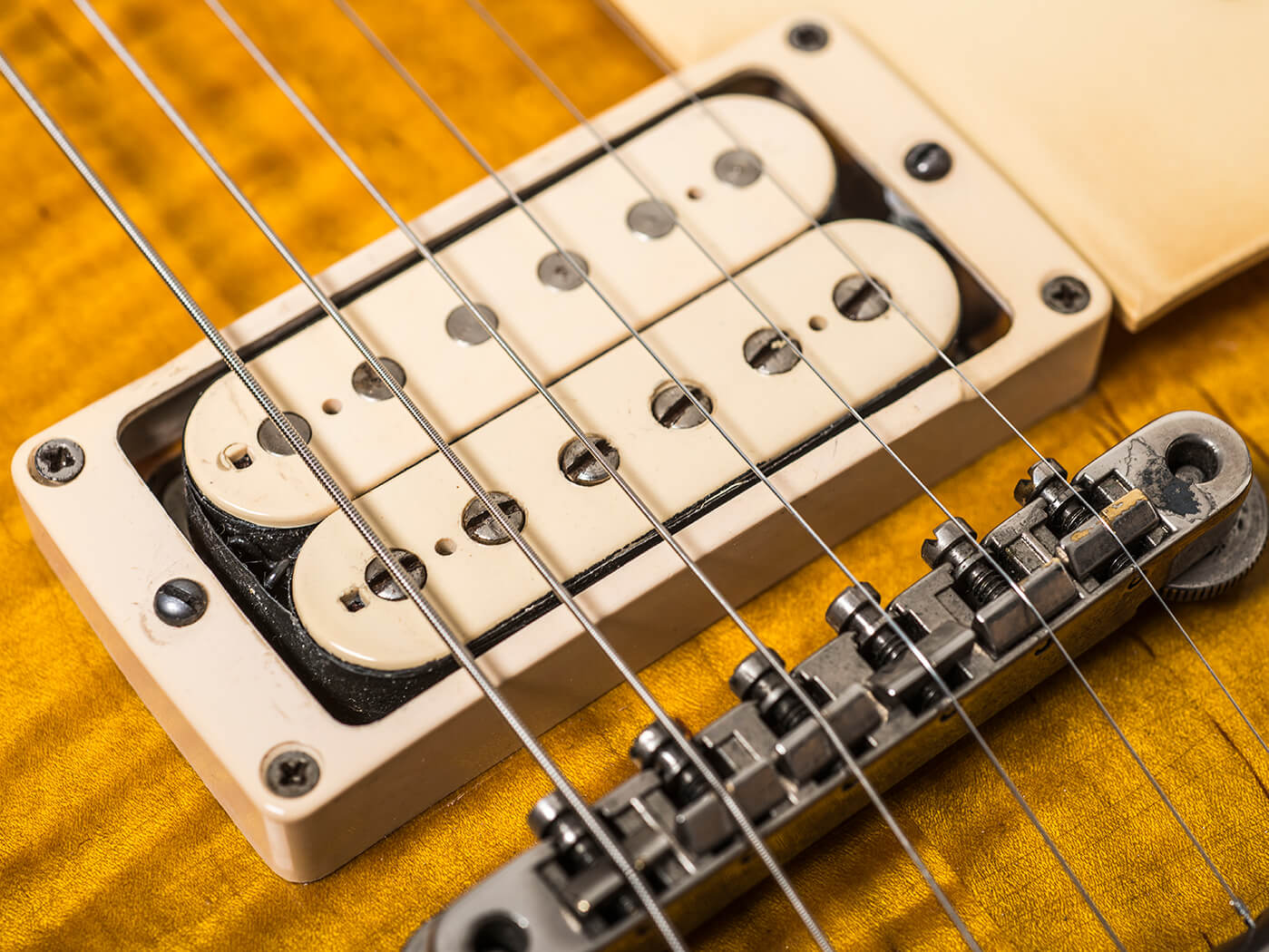 Gary Richrath 1959 Gibson Les Paul bridge humbucker close up