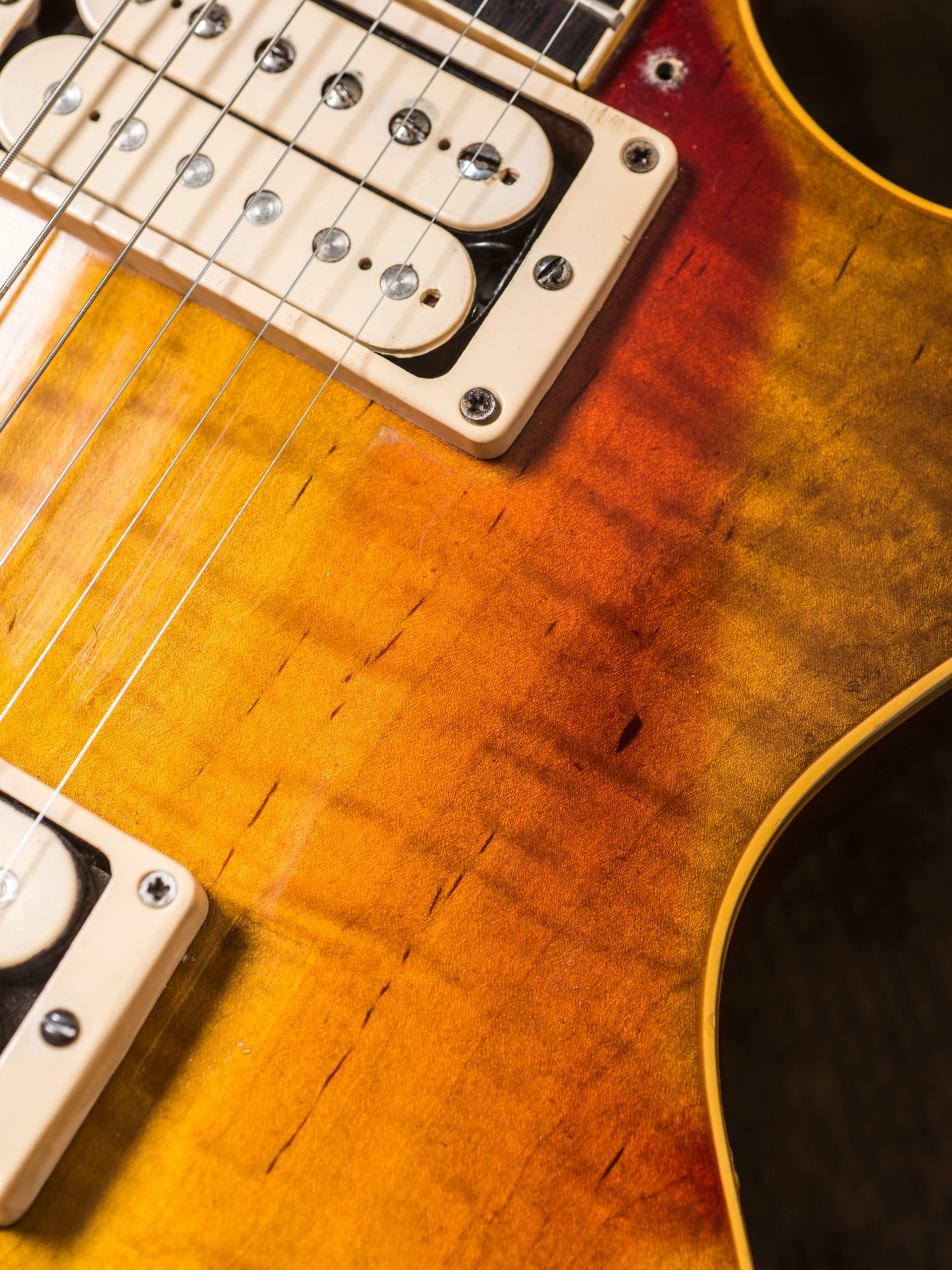 Gary Richrath 1959 Gibson Les Paul burst details