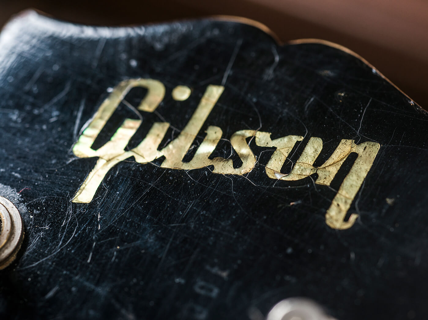 Gary Richrath 1959 Gibson Les Paul headstock logo
