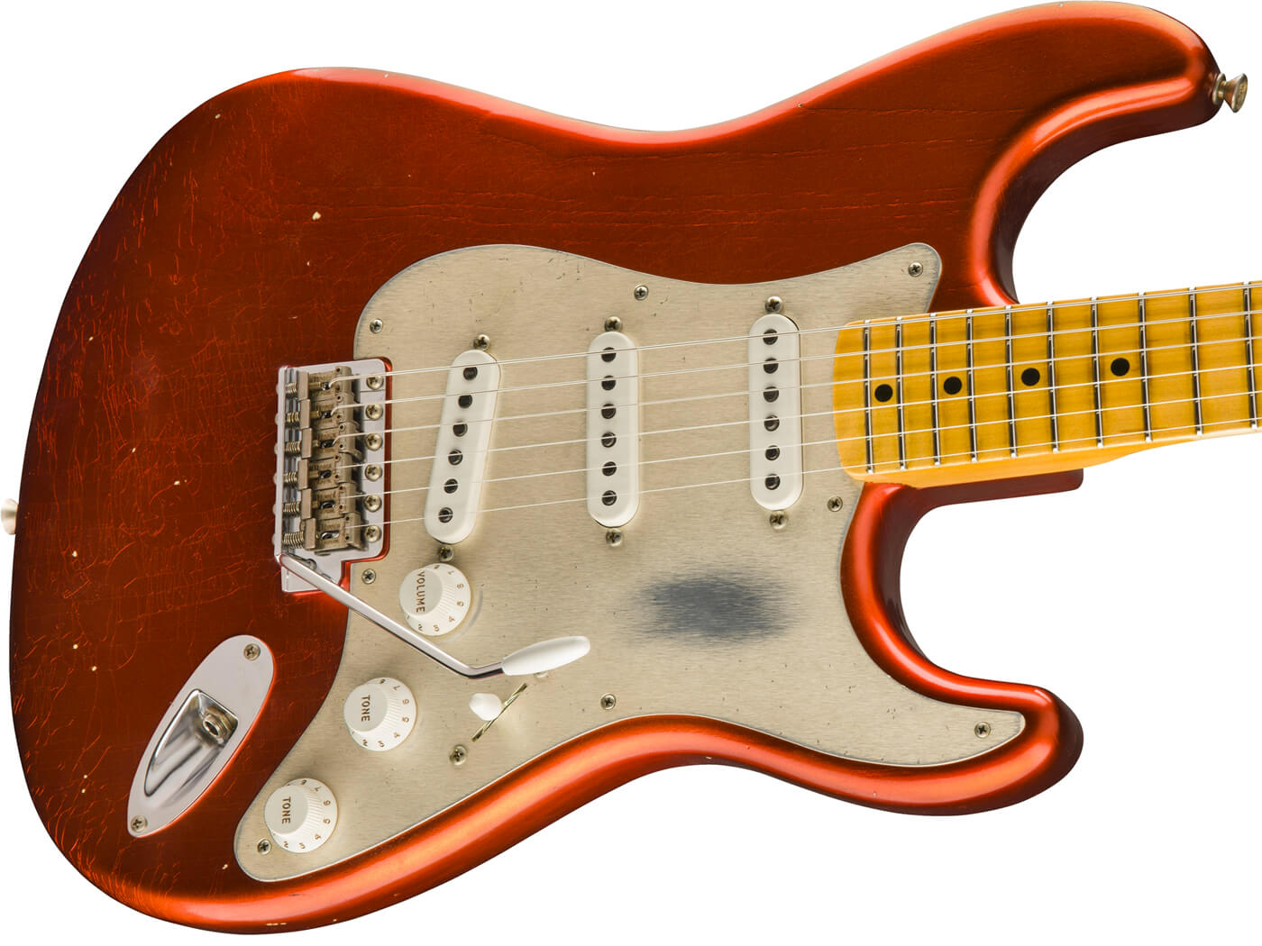 Fender ’55 Dual Mag Strat Journeyman Relic in red