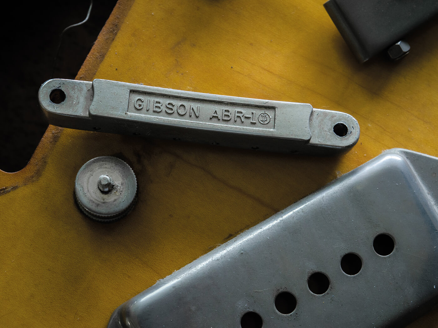 Gibson ES-330 tarnished nickel ABR-1 bridge