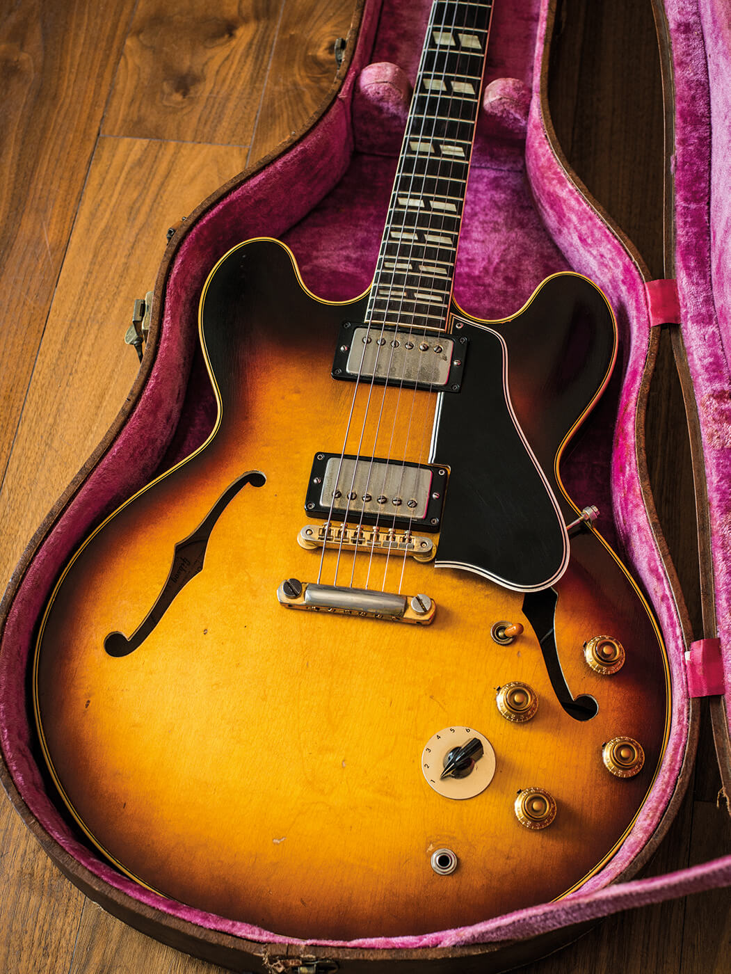 Gibson ES-335 sunburst portrait 1