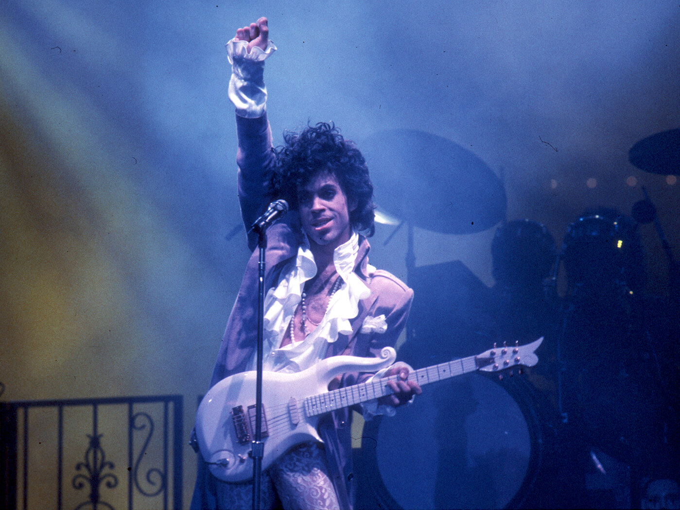 Prince with Cloud Guitar Getty Images