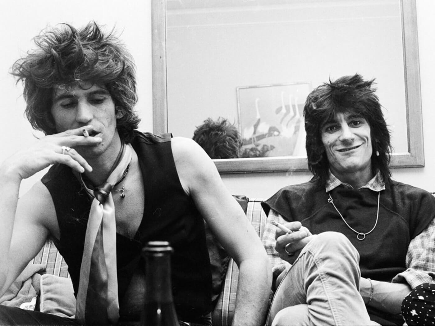 Ronnie Wood and Mick Jagger getty