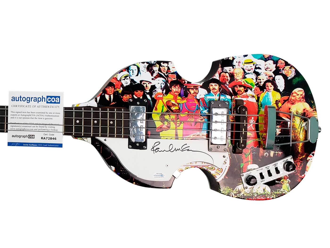 The Paul McCartney-signed hoofer violin bass