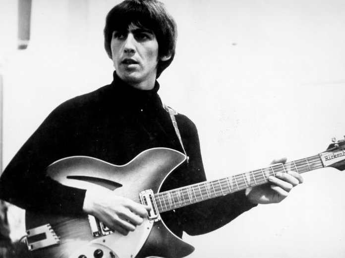 George Harrison with a 12-string Rickenbacker