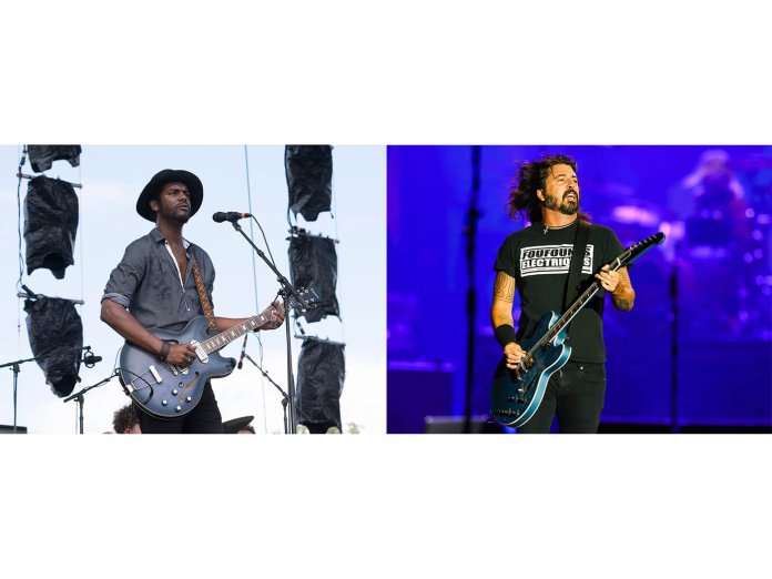 Gary Clark Jr. and Dave Grohl of the Foo Fighters.
