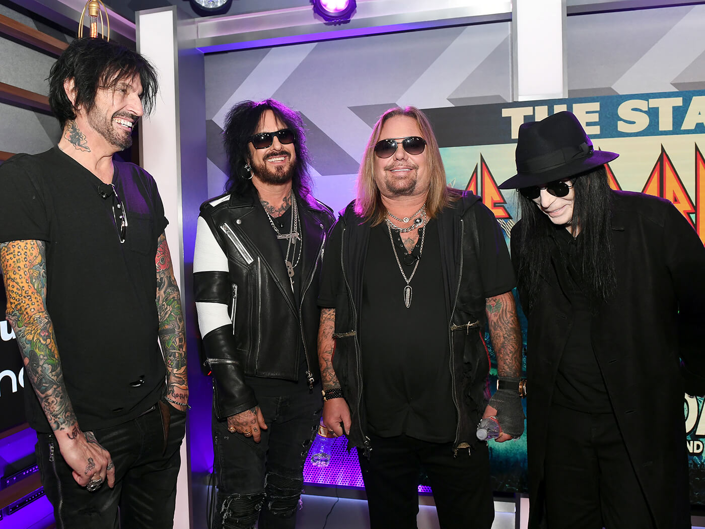 Mötley Crüe announce dates for The Stadium Tour with Def Leppard and Poison.