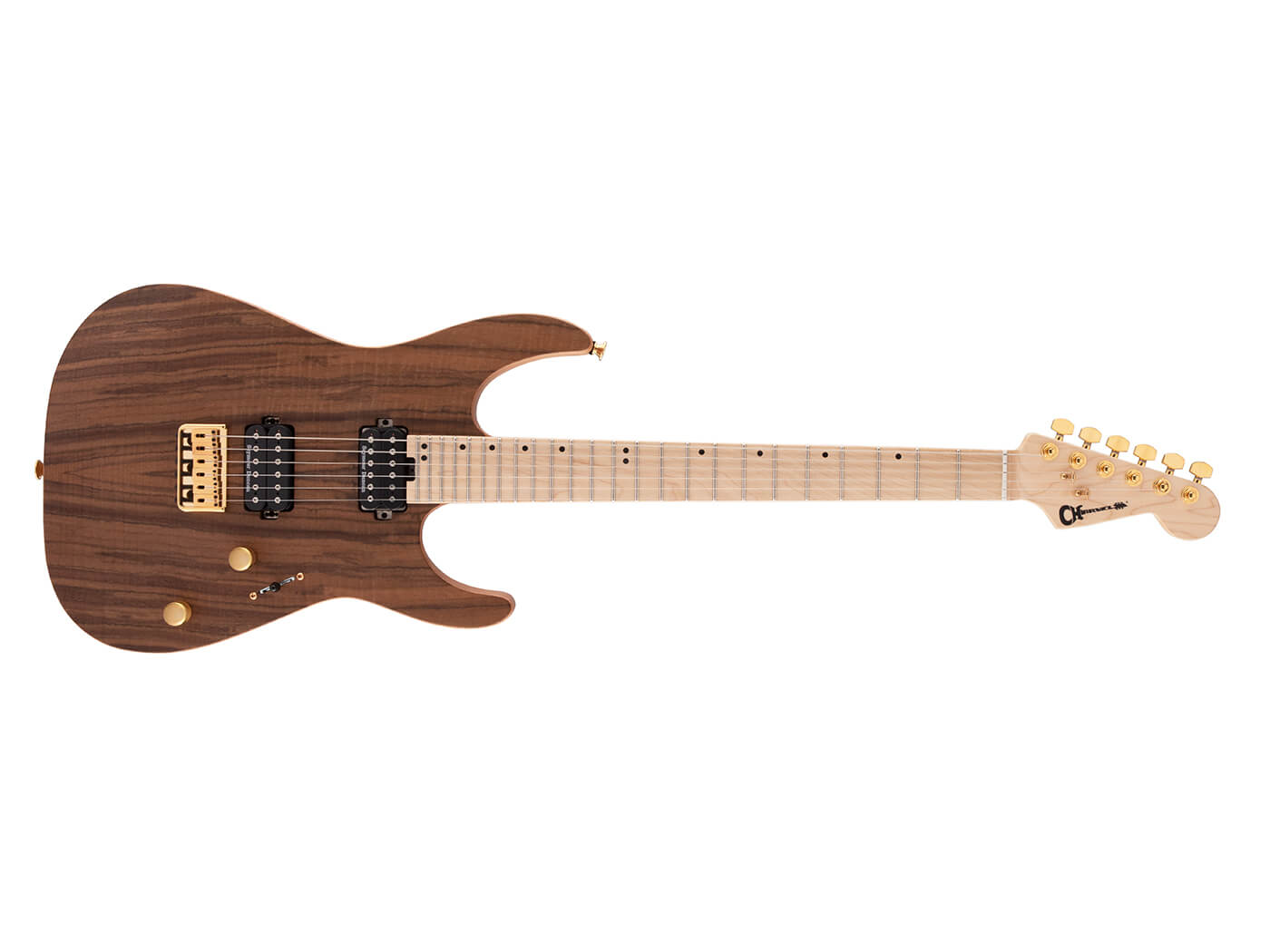 Charvel Pro Mod DK24 HH HT M Mahoghany with Figured Walnut Natural