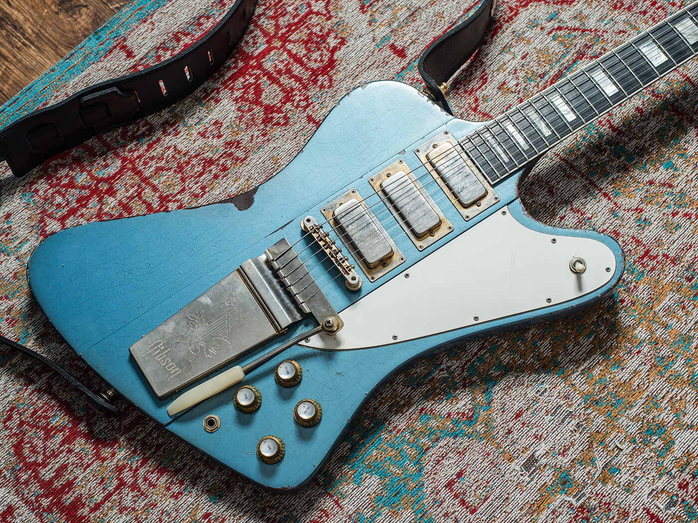 Scott Holiday's 1999 Gibson Custom Firebird VII aka ‘Bluebird’