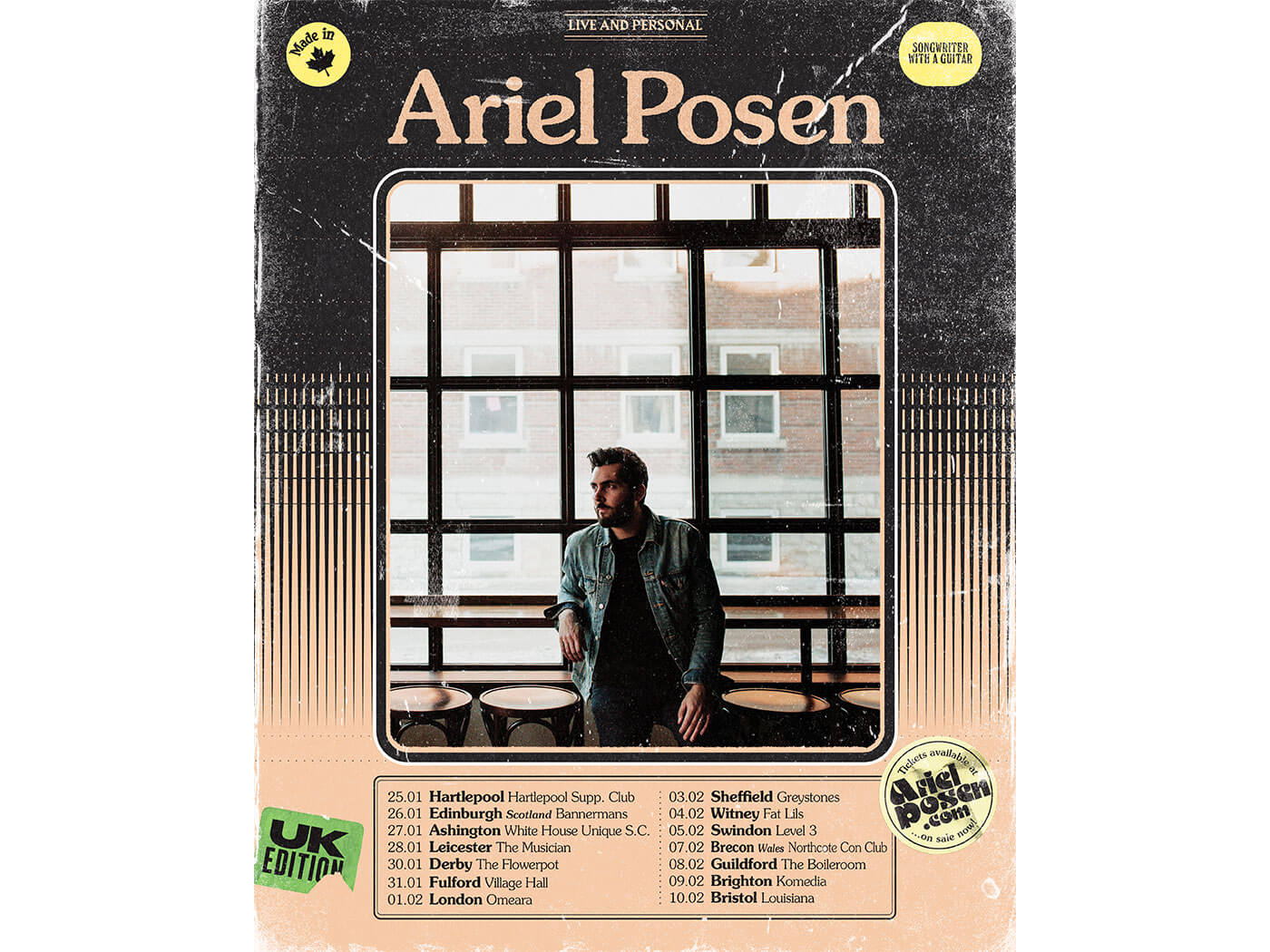 Ariel Posen's UK Tour
