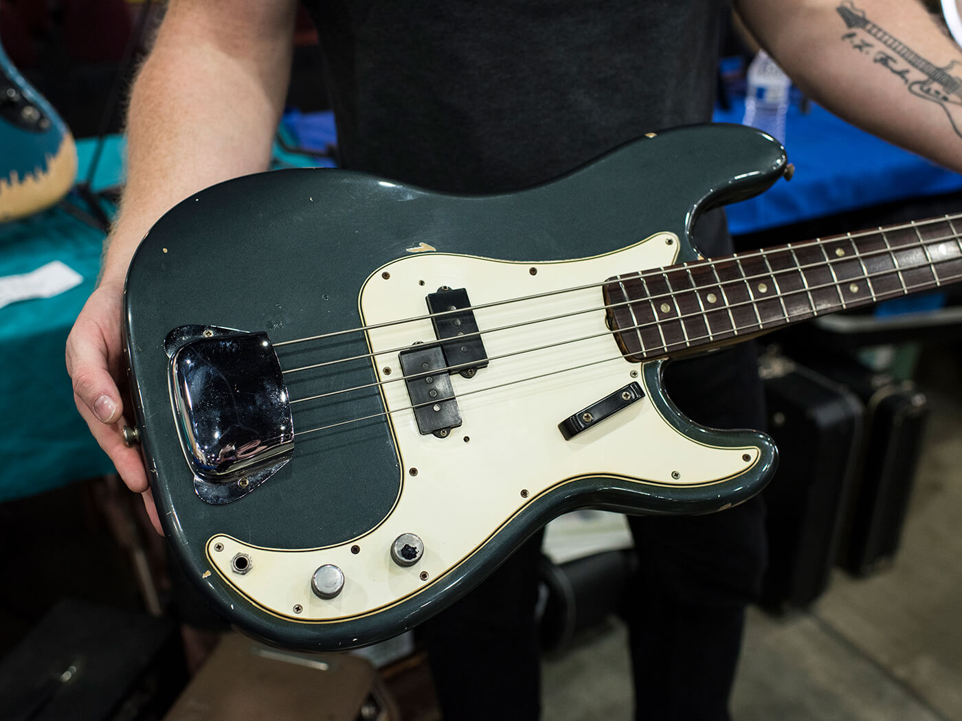 1966 Precision Bass in Charcoal Frost Metallic