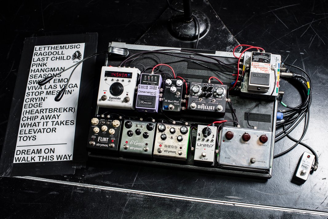 Up close with Joe Perry and Brad Whitford’s Aerosmith live rigs