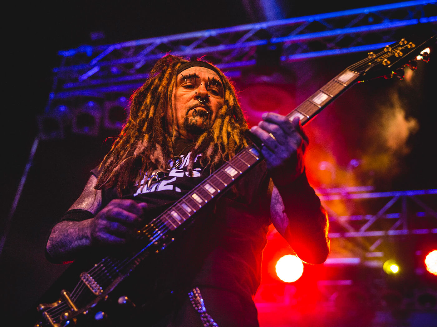 Al Jourgensen onstage with Ministry