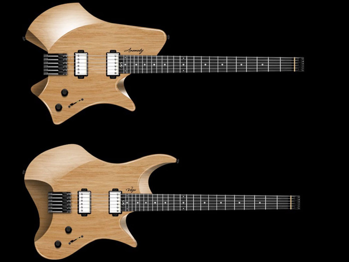 Balaguer Guitars launches two new headless models, the Vega and the Anomaly