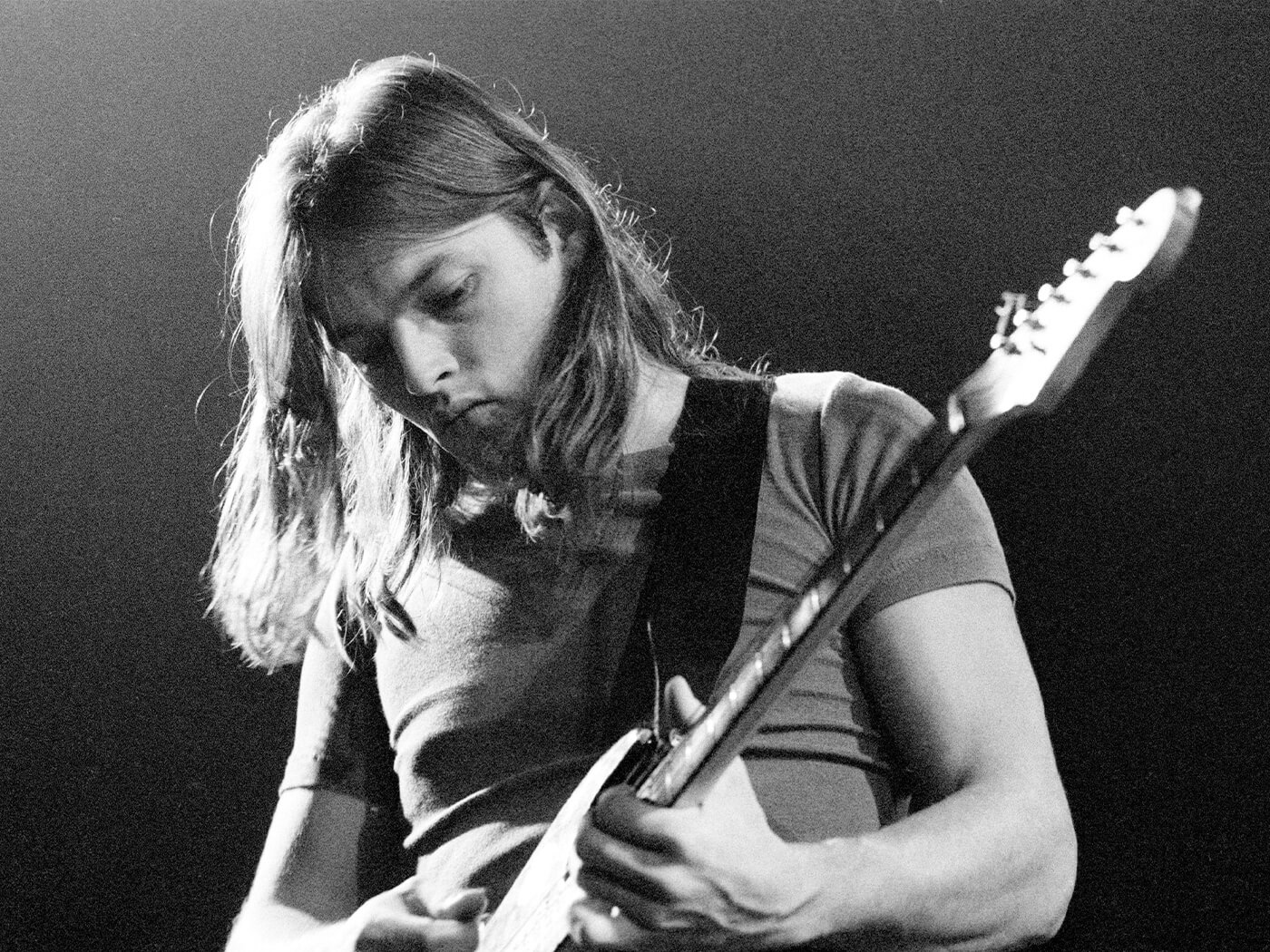 David Gilmour onstage 1971