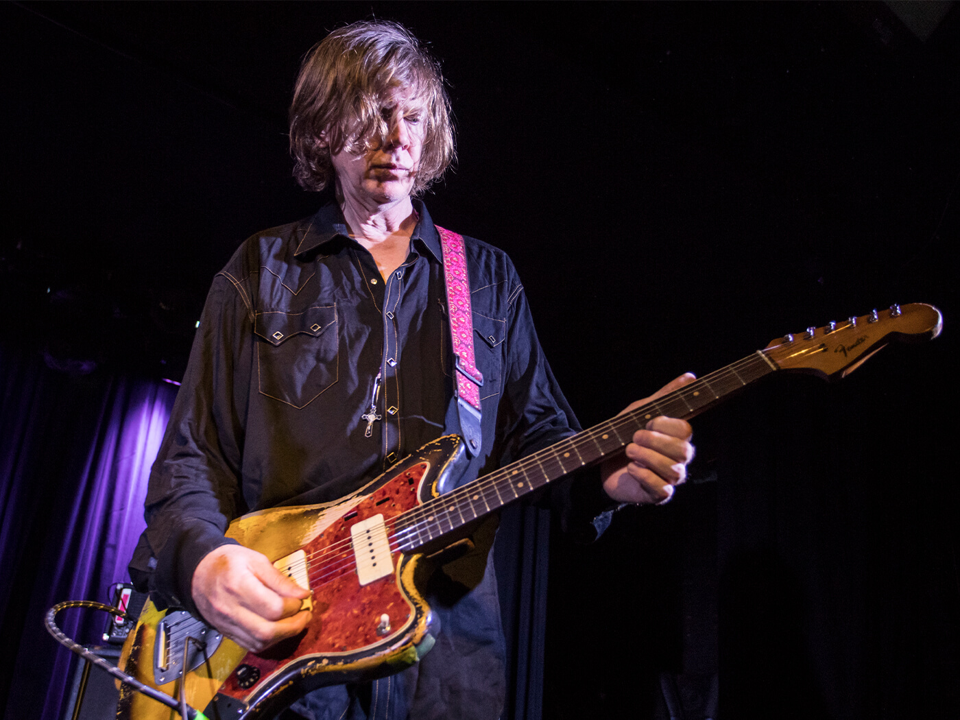 Thurston moore onstage with the Thurston Moore Group