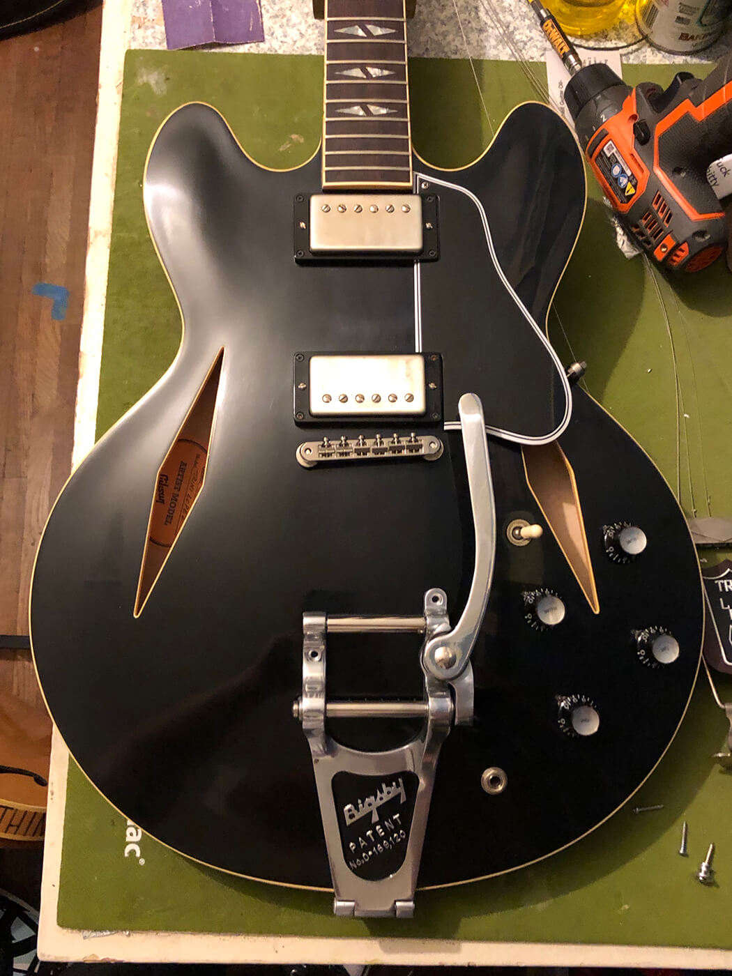 How to age your bigsby tailpiece 3