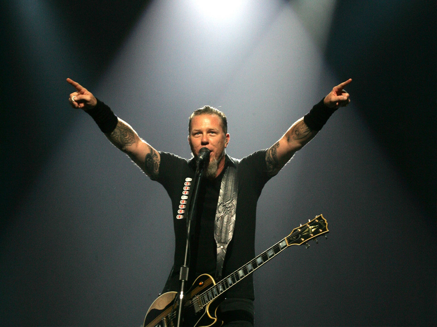 Metallica's James Hetfield performing in 2006
