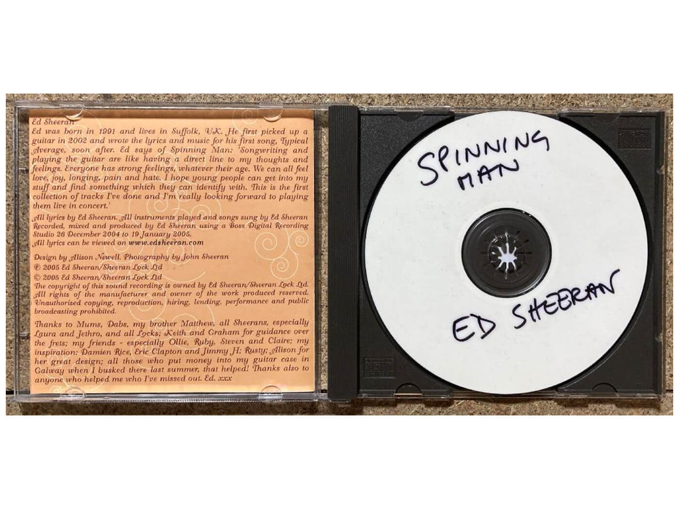 A rare Ed Sheeran demo CD which sounds "like Eric Clapton" is now ...