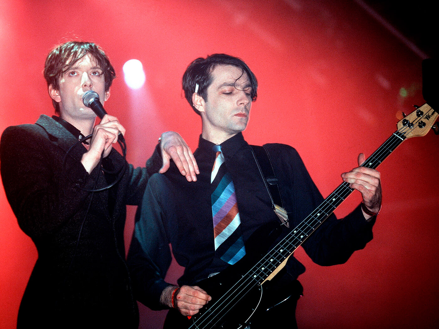 Jarvis Cocker and Steve Mackey of Pulp