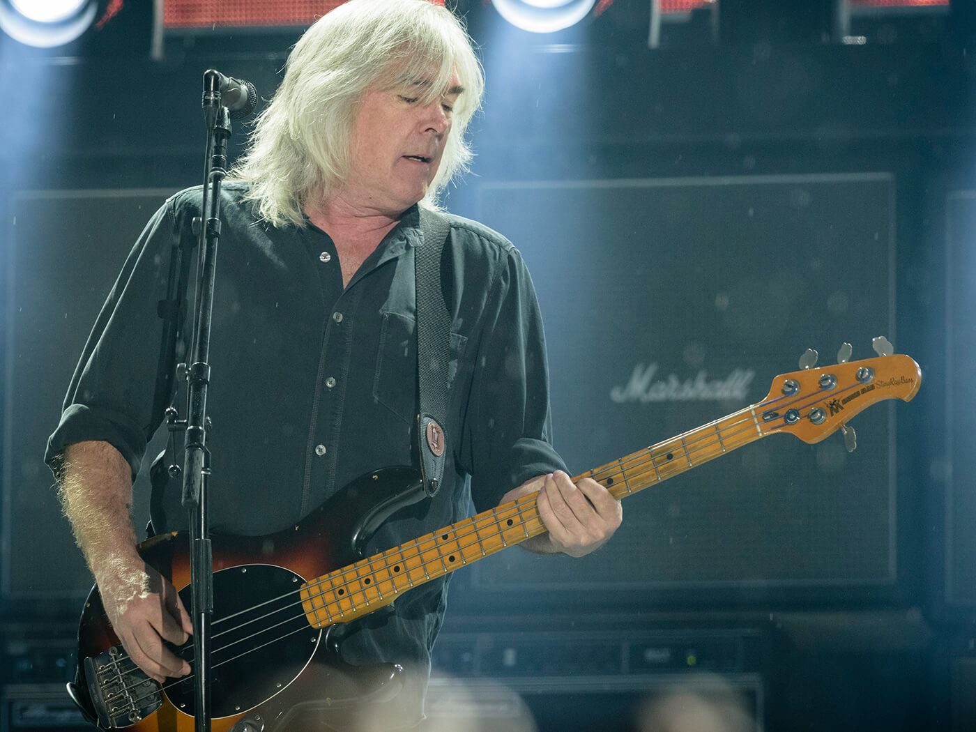 Cliff Williams performing with AC/DC