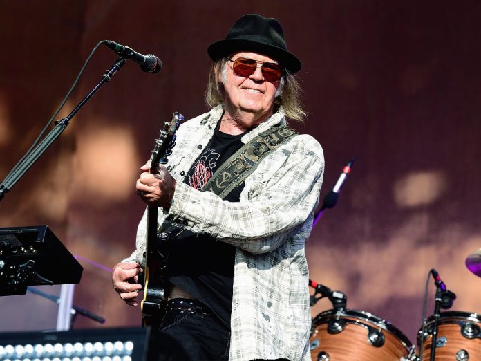 Neil Young onstage