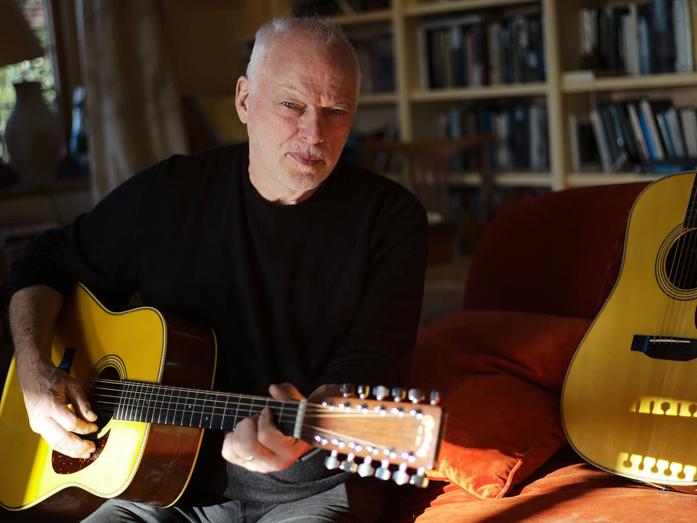 David Gilmour with his Martin D-35 12 String signature