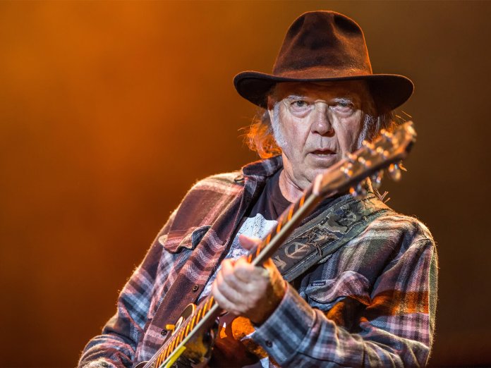 Neil Young onstage