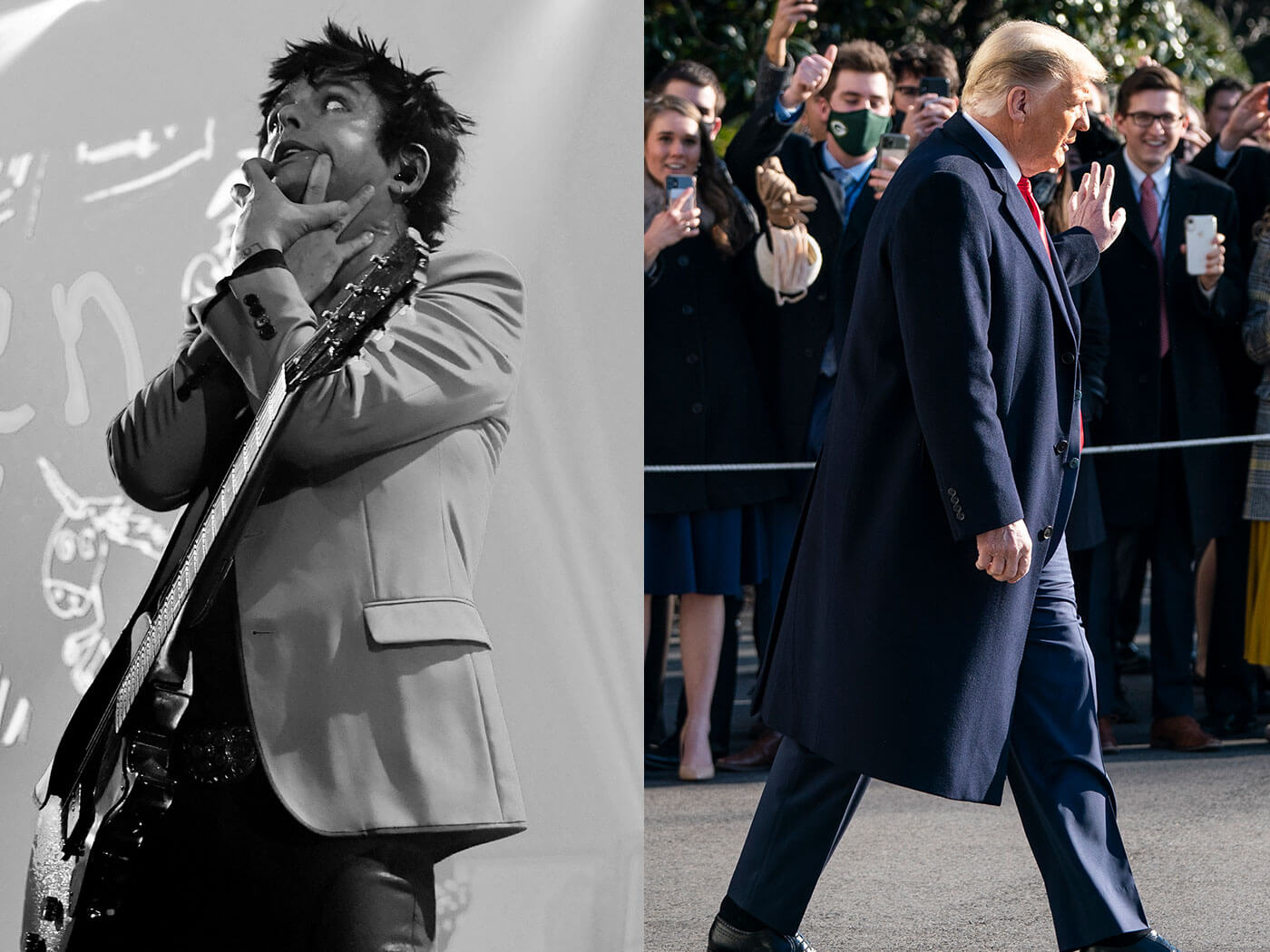 Billie Joe Armstrong and Donald Trump
