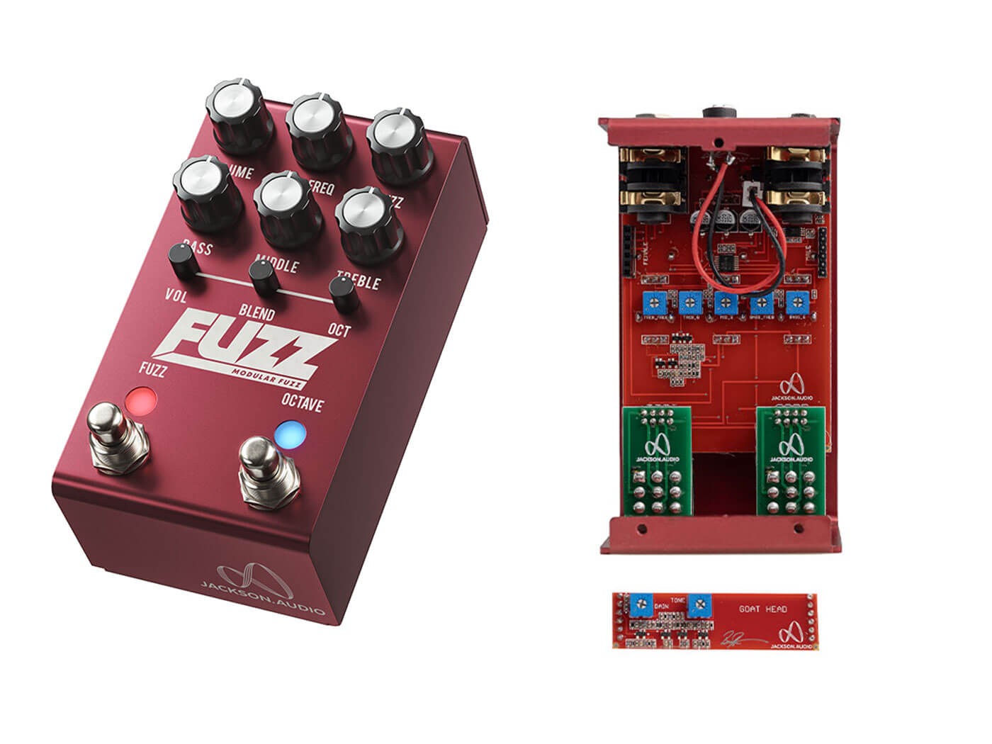 Jackson Audio's FUZZ lets you swap out parts of the circuit for 