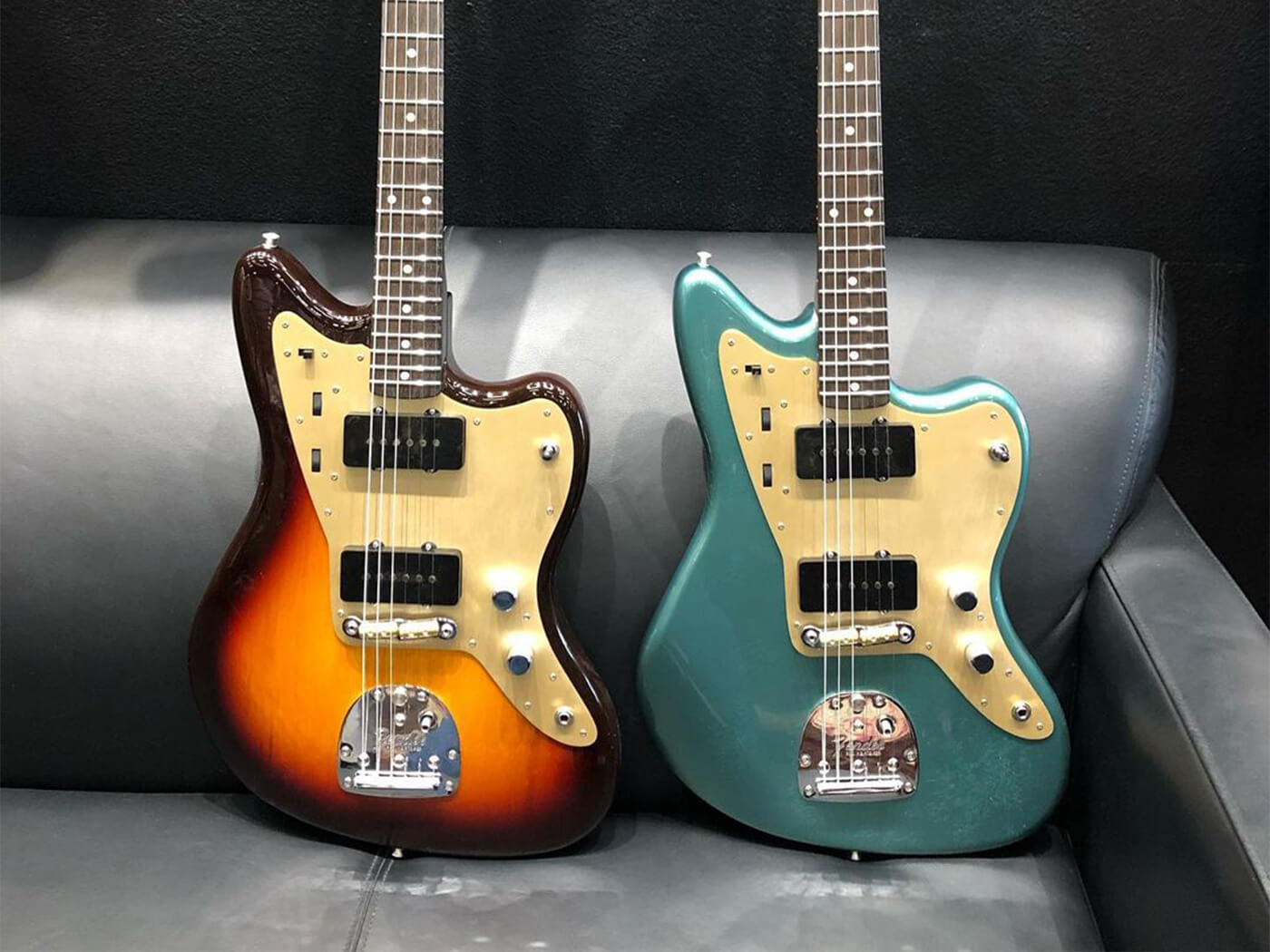 Fender Jazzmasters from Dennis Galuszka's Instagram
