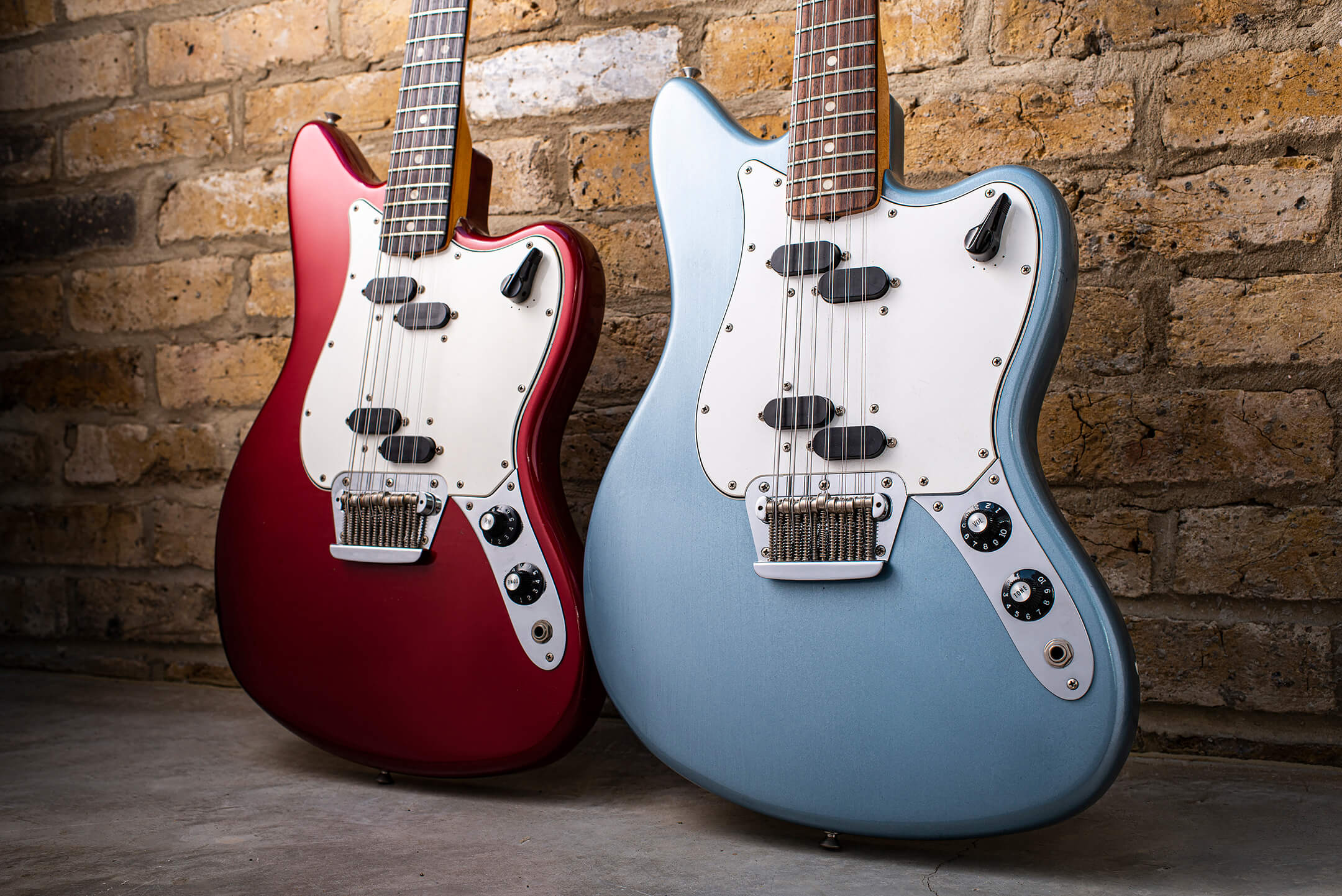 1966 Fender Electric XII in Blue Ice & Candy Apple Red