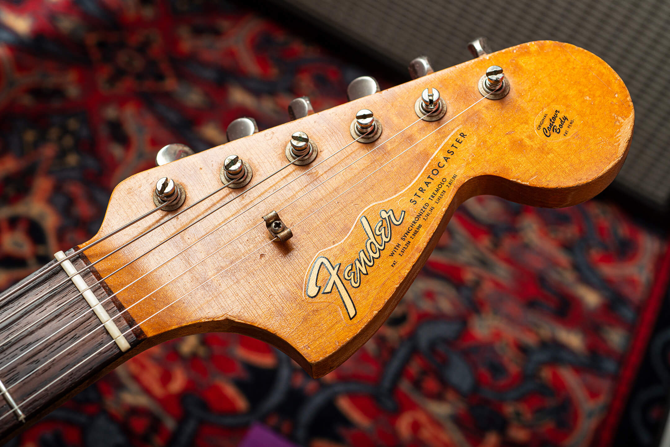 Orig Vintage 70's Fender STRATOCASTER  Guitar DECAL Silkscreen Waterslide NOS 