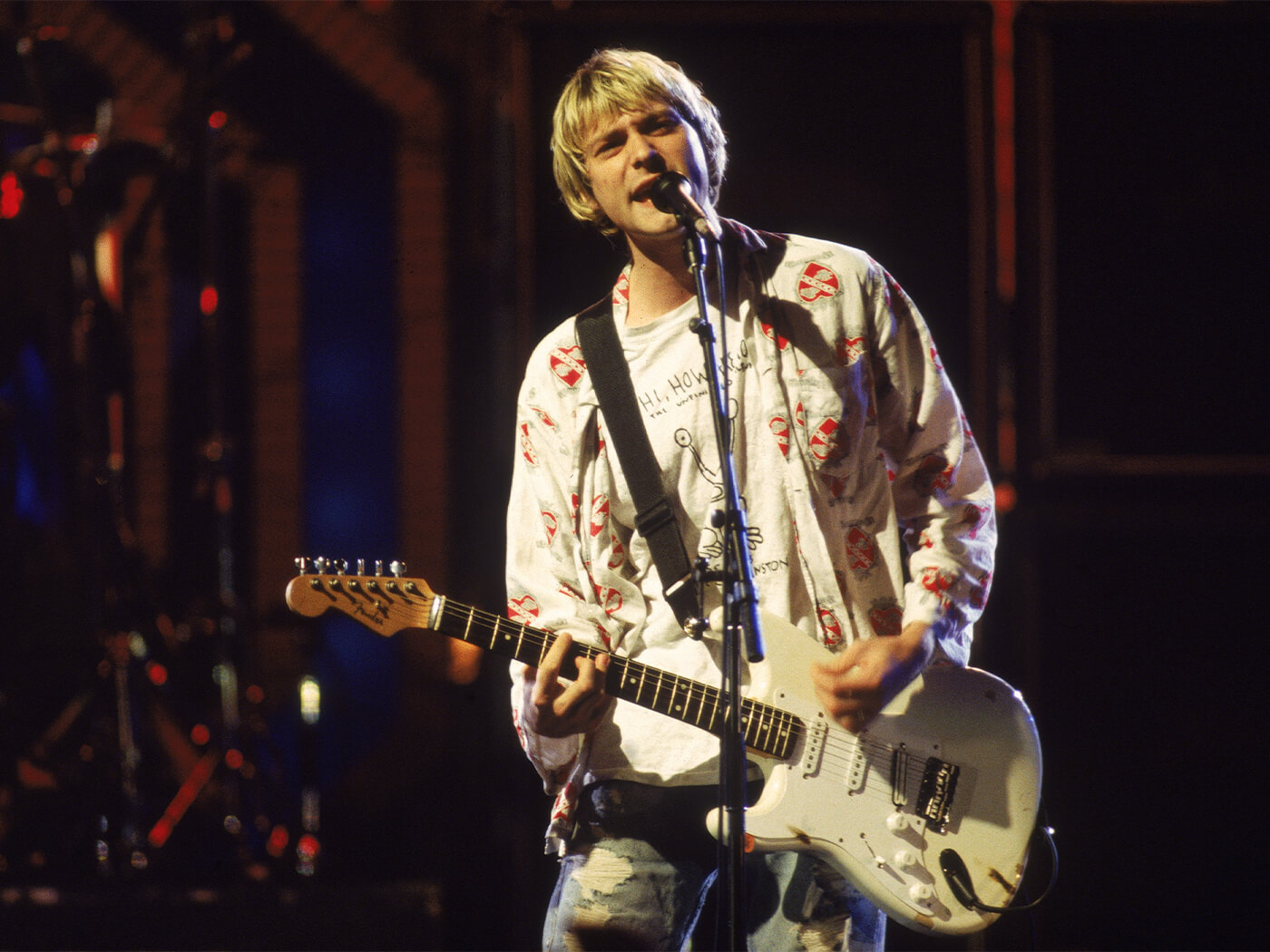 Kurt Cobain onstage