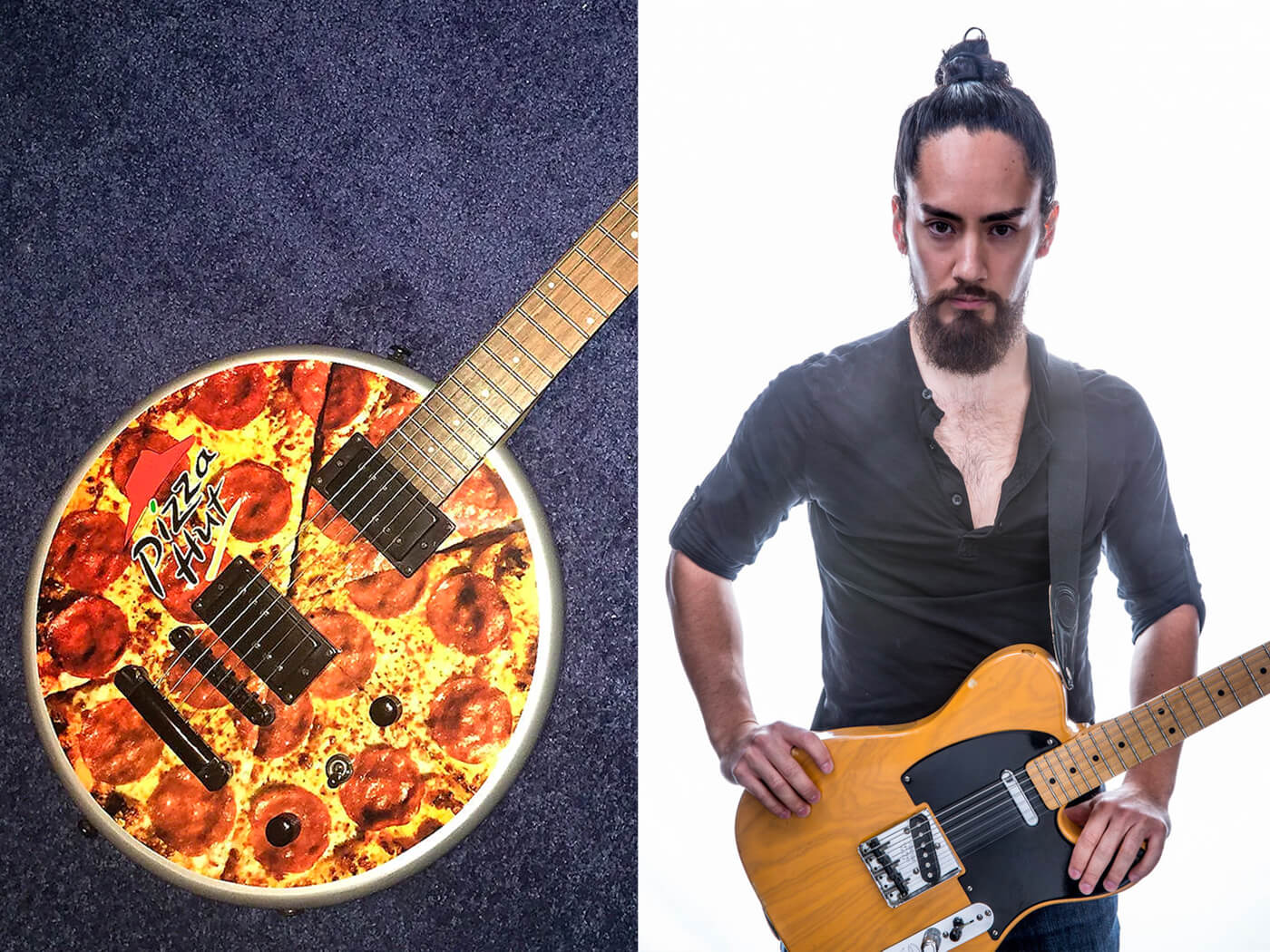 Pizza Hut Guitar and Samurai Guitarist