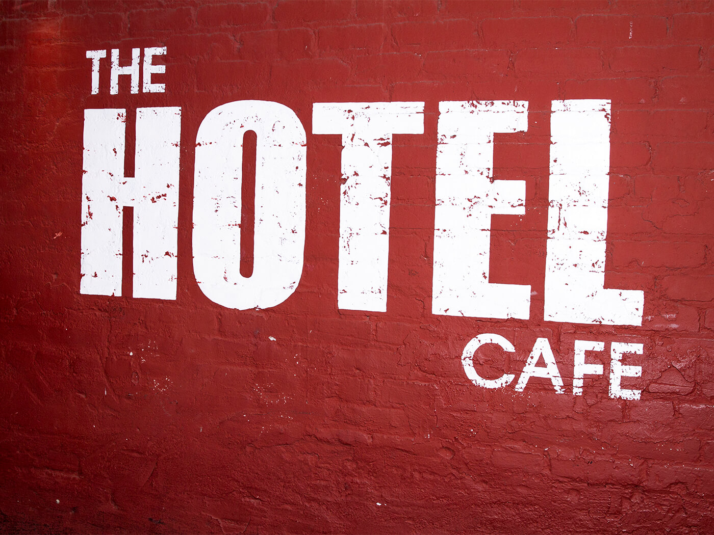 The Hotel Cafe sign
