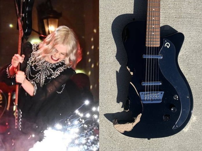 Phoebe Bridgers' smashed guitar