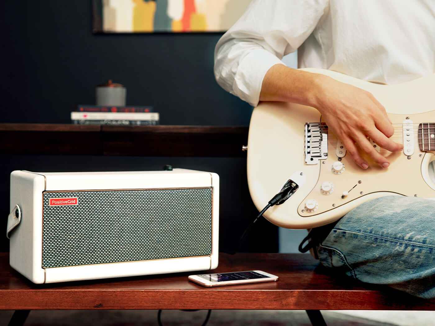 Positive Grid reveals Spark Pearl, a limited white-tolex edition