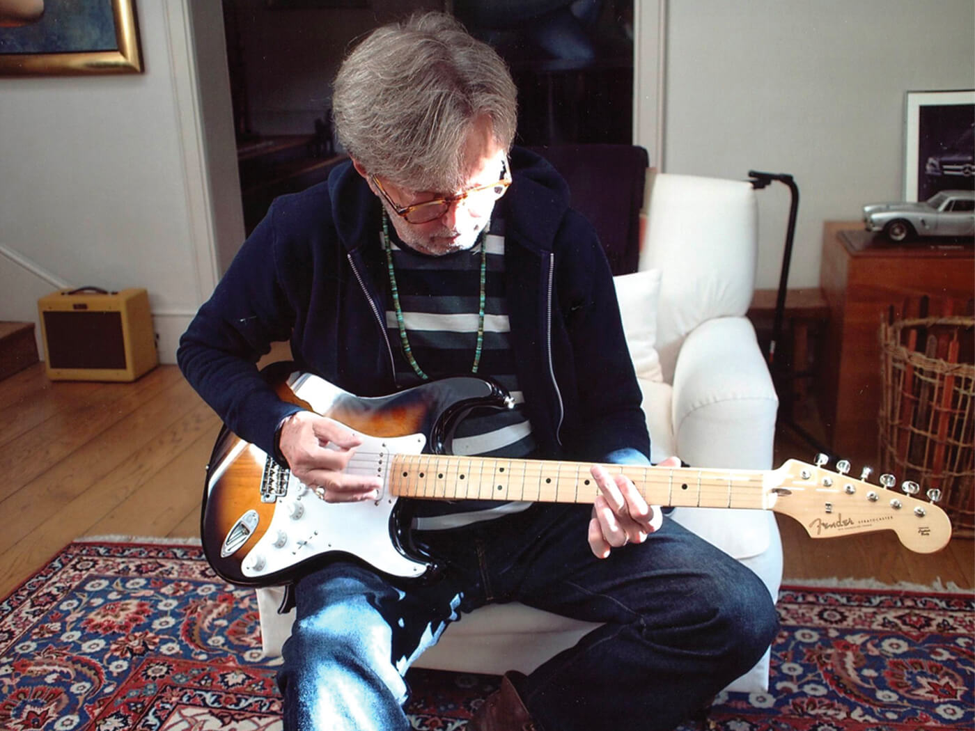 Eric Clapton with his Fender Custom Shop Stratocaster