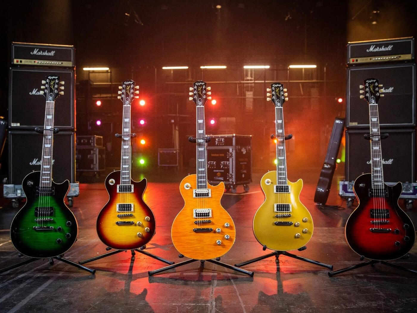 Slash's new Epiphone guitars