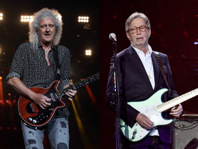 Brian May and Eric Clapton