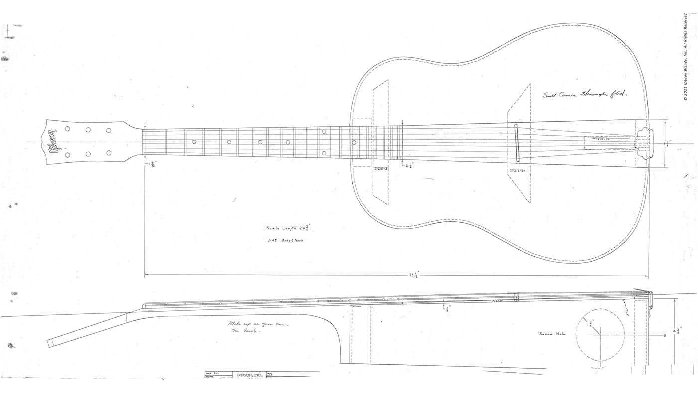 Gibson Modern J-45 Blueprint