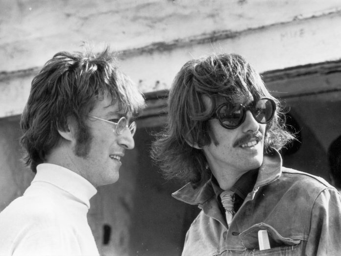 John Lennon and George Harrison